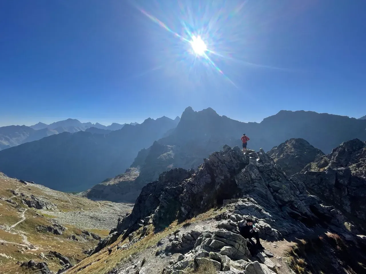 Sunlit Tatra peaks