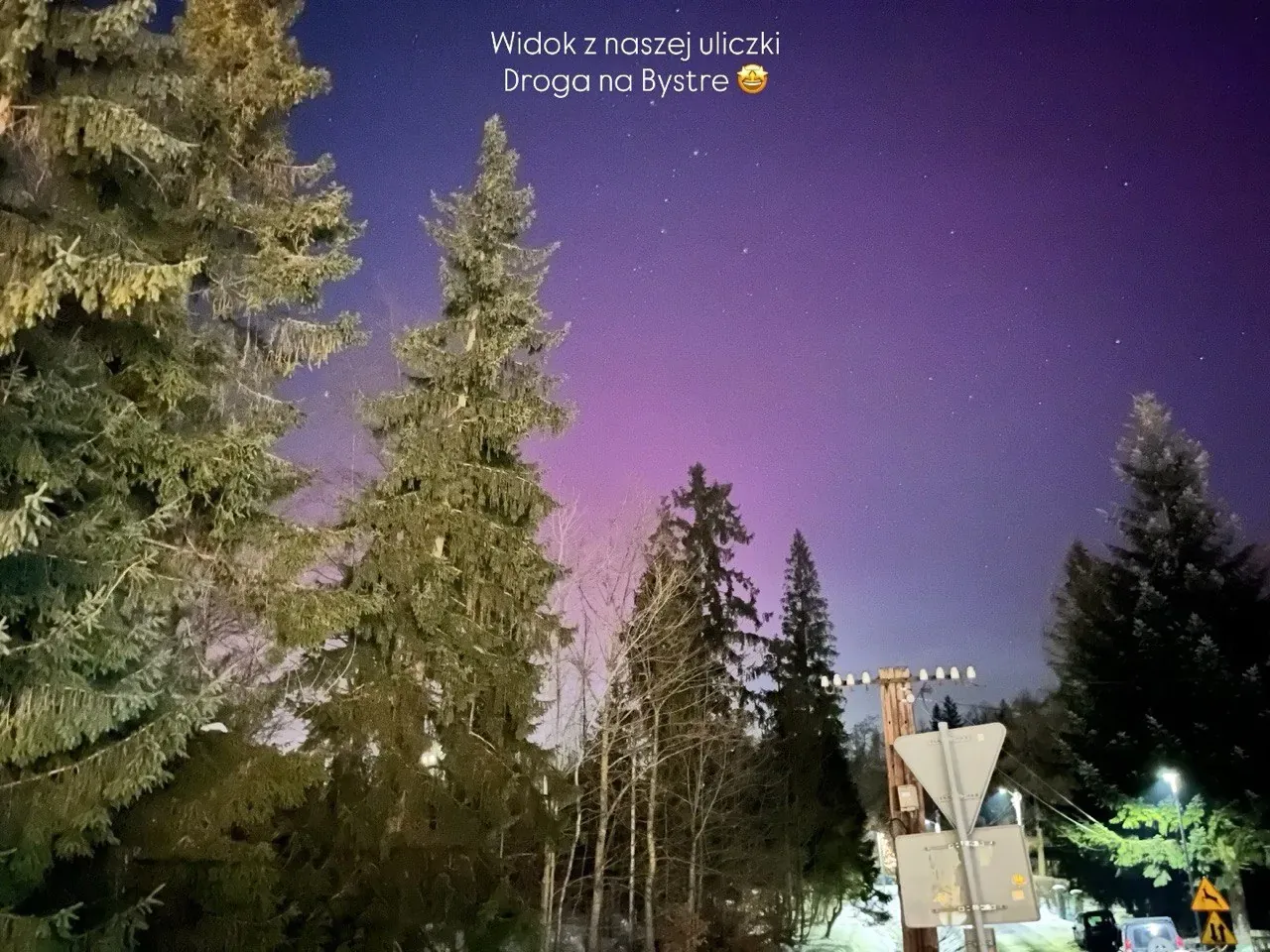 Aurora seen from our street